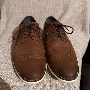 Johnston & Murphy Brown Leather Wingtip Oxford Size 10M